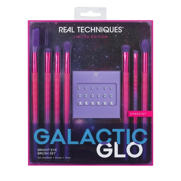 Real Techniques Other - Real Techniques Galactic Glo Bright Eye Makeup Brush Kit, 8 Piece Set
